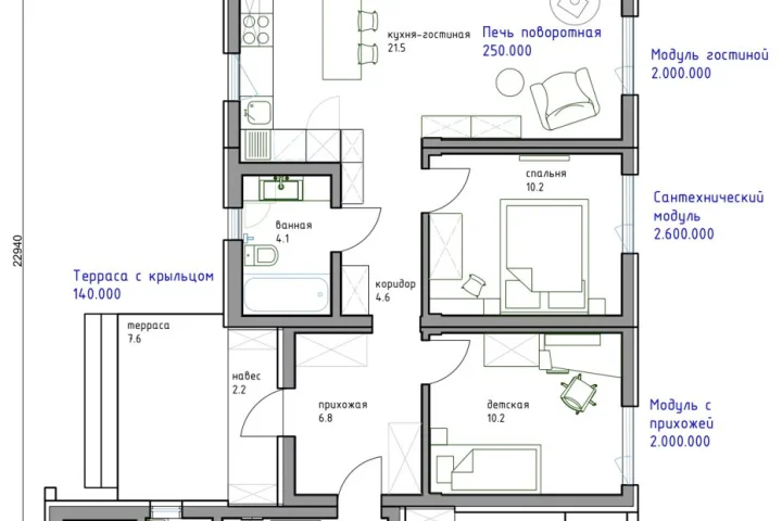 Планировка Арго 6М114